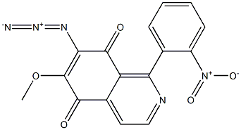 7-Azido-6-methoxy-1-(2-nitrophenyl)isoquinoline-5,8-dione Struktur