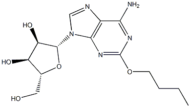 2-ブトキシアデノシン 化学構造式