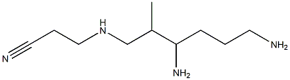 3-(3,6-Diamino-2-methylhexylamino)propiononitrile Structure
