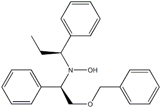 N-[(R)-2-Benzyloxy-1-phenylethyl]-N-[(1S)-1-phenylpropyl]hydroxylamine,,结构式