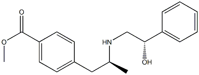 4-[(S)-2-[[(S)-2-Hydroxy-2-phenylethyl]amino]propyl]benzoic acid methyl ester Structure