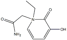 1,2-Dihydro-3-hydroxy-N-ethyl-2-oxopyridine-1-acetamide Struktur