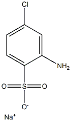 2-Amino-4-chlorobenzenesulfonic acid sodium salt Structure