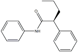 [S,(+)]-2,N-Diphenylvaleramide Structure