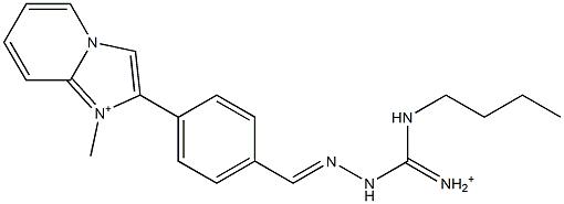 2-[4-[2-[Iminio(butylamino)methyl]hydrazonomethyl]phenyl]-1-methylimidazo[1,2-a]pyridin-1-ium|