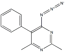5-フェニル-2,4-ジメチル-6-アジドピリミジン 化学構造式