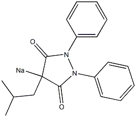 4-Isobutyl-1,2-diphenyl-4-sodio-3,5-pyrazolidinedione