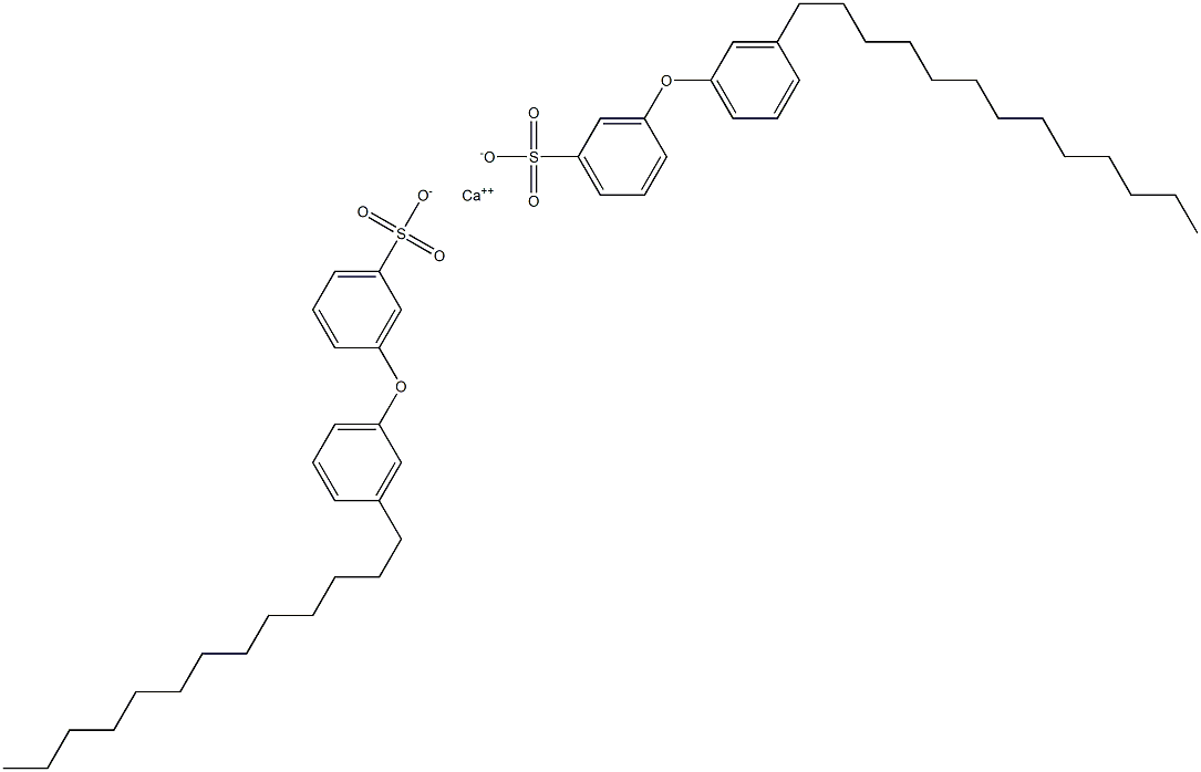 Bis[3-(3-tridecylphenoxy)benzenesulfonic acid]calcium salt Structure