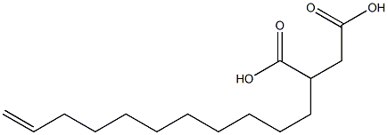 12-Tridecene-1,2-dicarboxylic acid Structure