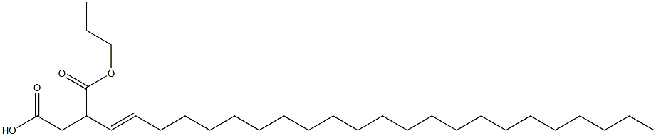 3-(1-Tricosenyl)succinic acid 1-hydrogen 4-propyl ester 结构式