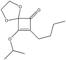 8-Isopropyloxy-7-butyl-1,4-dioxaspiro[4.3]oct-7-en-6-one 结构式
