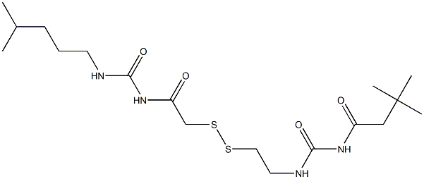 1-(3,3-Dimethylbutyryl)-3-[2-[[(3-isohexylureido)carbonylmethyl]dithio]ethyl]urea