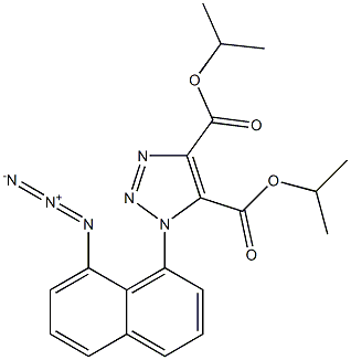 1-(8-Azido-1-naphtyl)-1H-1,2,3-triazole-4,5-dicarboxylic acid diisopropyl ester,,结构式