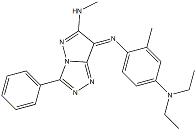 (7Z)-7-[[2-Methyl-4-(diethylamino)phenyl]imino]-N-methyl-3-phenyl-7H-pyrazolo[5,1-c]-1,2,4-triazol-6-amine|