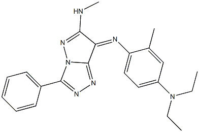  (7Z)-7-[[2-Methyl-4-(diethylamino)phenyl]imino]-N-methyl-3-phenyl-7H-pyrazolo[5,1-c]-1,2,4-triazol-6-amine