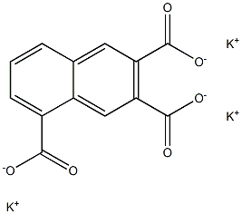 2,3,5-Naphthalenetricarboxylic acid tripotassium salt 结构式