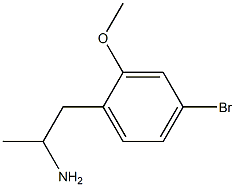 2-Methoxy-4-bromoamphetamine Struktur