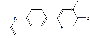 N-[4-[(4,5-Dihydro-5-oxo-4-methylpyrazin)-2-yl]phenyl]acetamide,,结构式