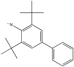 3,5-ジ-tert-ブチルビフェニル-4-アミニリウム 化学構造式