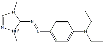 3-[4-(ジエチルアミノ)フェニルアゾ]-2,4-ジメチル-2H-1,2,4-トリアゾール-4-イウム 化学構造式