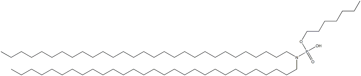 N,N-Dinonacosylamidophosphoric acid hydrogen heptyl ester Structure