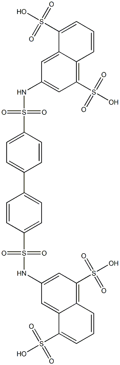 3,3'-[(1,1'-Biphenyl-4,4'-diyl)di(sulfonylimino)]bis(naphthalene-1,5-disulfonic acid)