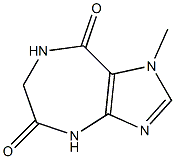 1-Methyl-4,7-dihydro-6H-imidazo[4,5-e][1,4]diazepine-5,8-dione,,结构式