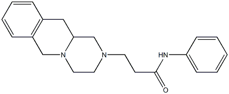 1,3,4,6,11,11a-Hexahydro-N-(phenyl)-2H-pyrazino[1,2-b]isoquinoline-2-propanamide 结构式