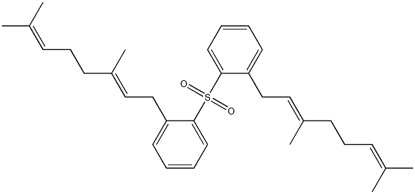 (3,7-Dimethyl-2,6-octadienyl)phenyl sulfone,,结构式