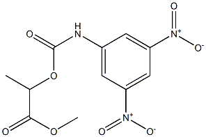 2-(3,5-Dinitrophenylaminocarbonyloxy)propanoic acid methyl ester Structure