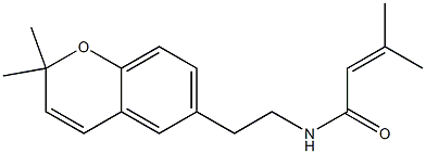 N-[2-(2,2-Dimethyl-2H-1-benzopyran-6-yl)ethyl]-3-methyl-2-butenamide|