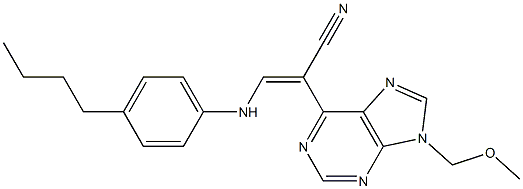  9-(Methoxymethyl)-6-[(E)-2-(4-butylphenylamino)-1-cyanoethenyl]-9H-purine