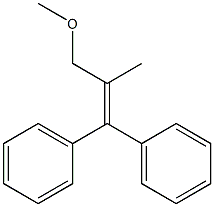 2-Methoxymethyl-1,1-diphenyl-1-propene Struktur