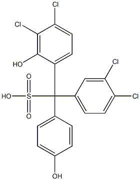 (3,4-Dichlorophenyl)(3,4-dichloro-2-hydroxyphenyl)(4-hydroxyphenyl)methanesulfonic acid