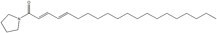 1-Oxo-1-pyrrolizinoicosa-2,4-diene Structure