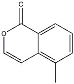 5-Methyl-1H-2-benzopyran-1-one 结构式