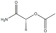 [R,(+)]-2-(アセチルオキシ)プロピオンアミド 化学構造式