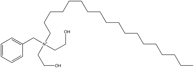 N,N-Bis(2-hydroxyethyl)-N-octadecylbenzenemethanaminium Structure