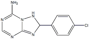 1,2-Dihydro-7-amino-2-(4-chlorophenyl)[1,2,4]triazolo[1,5-a][1,3,5]triazine Structure