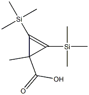 3-Methyl-1,2-bis(trimethylsilyl)-1-cyclopropene-3-carboxylic acid 结构式