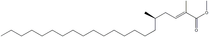 [R,E,(-)]-2,5-Dimethyl-2-henicosenoic acid methyl ester Structure