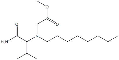 [(1-Carbamoyl-2-methylpropyl)octylamino]acetic acid methyl ester 结构式