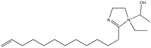 2-(11-Dodecenyl)-1-ethyl-1-(1-hydroxyethyl)-2-imidazoline-1-ium Structure