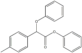 2-Phenoxy-2-(4-methylphenyl)acetic acid phenyl ester Struktur