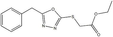 [(5-Benzyl-1,3,4-oxadiazol-2-yl)thio]acetic acid ethyl ester