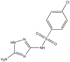 4-Chloro-N-(5-amino-1H-1,2,4-triazole-3-yl)benzenesulfonamide,,结构式