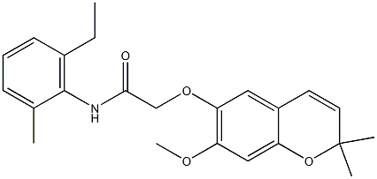 2-[[2,2-Dimethyl-7-methoxy-2H-1-benzopyran-6-yl]oxy]-2'-methyl-6'-ethylacetanilide