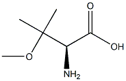 [S,(+)]-3-メトキシ-L-バリン 化学構造式