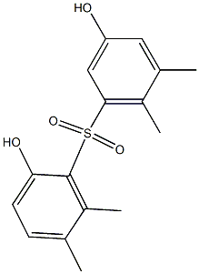 2,3'-Dihydroxy-5,5',6,6'-tetramethyl[sulfonylbisbenzene],,结构式