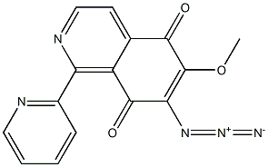 7-Azido-6-methoxy-1-(2-pyridinyl)isoquinoline-5,8-dione Structure